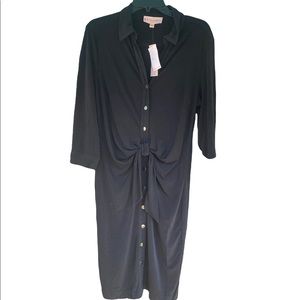 Philosophy Front Tie Button Down Dress